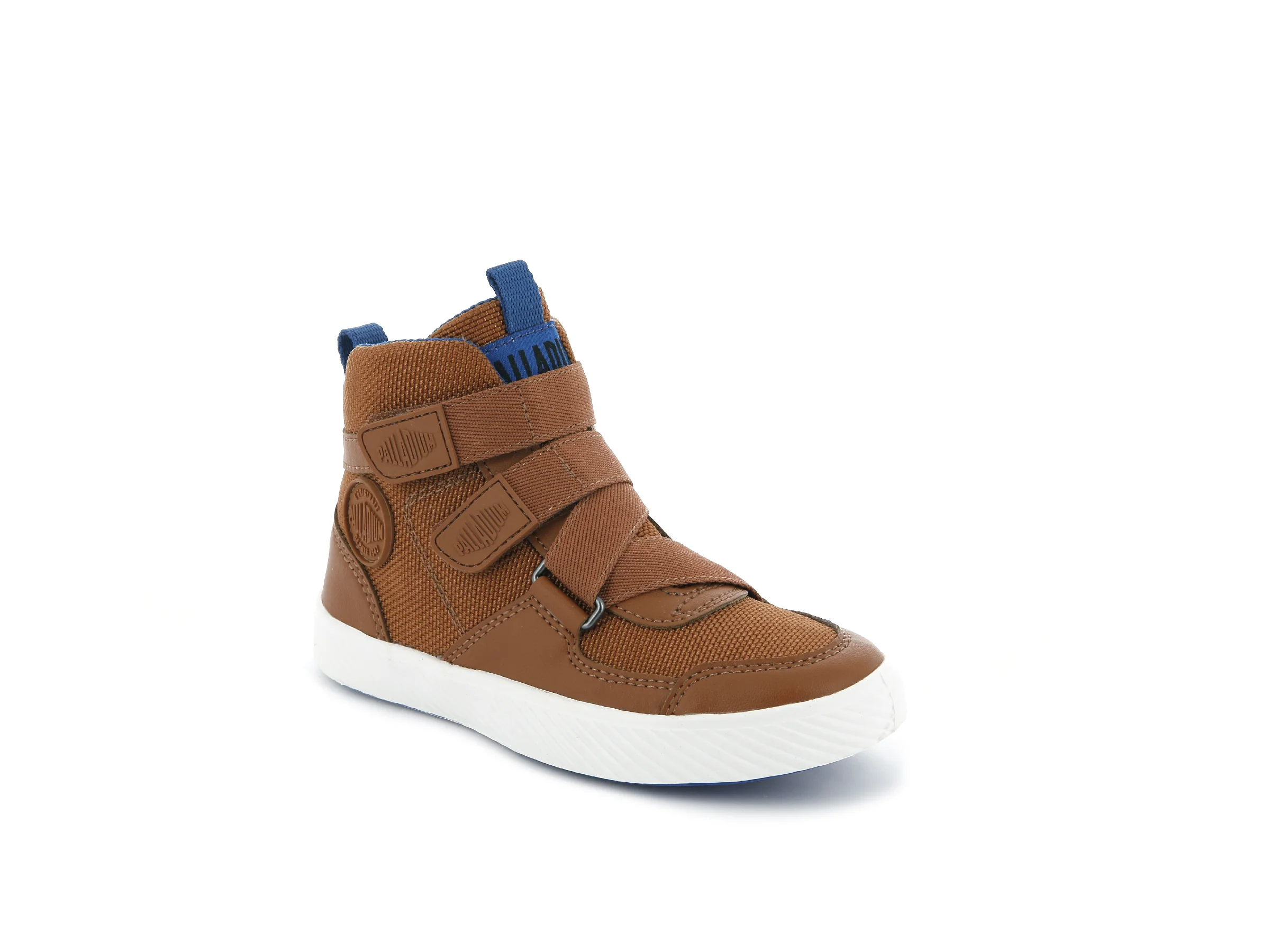 56024-296-M | PALLASTREET MID ST | LEATHER BROWN/SNORKEL BLUE/MARSHMALLOW - Image 2