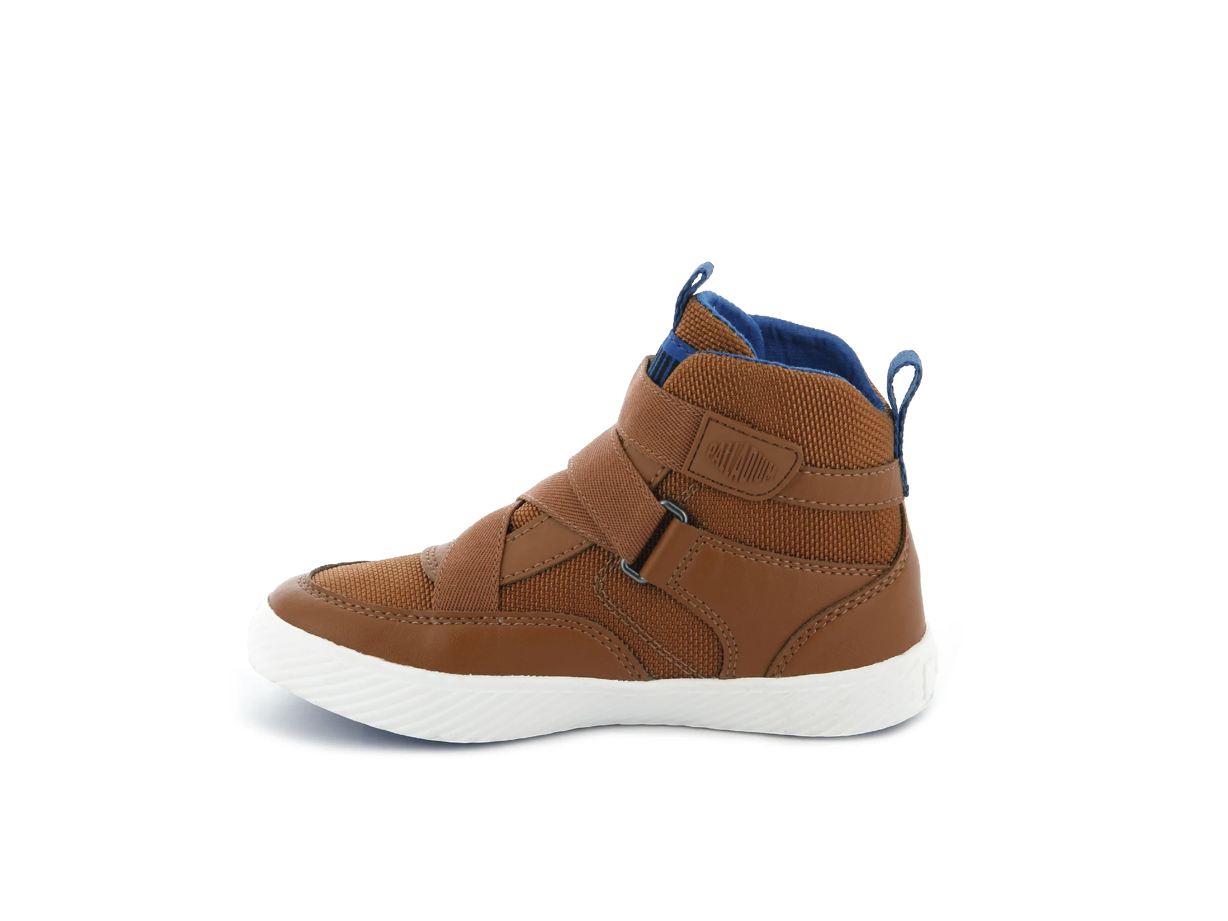 56024-296-M | PALLASTREET MID ST | LEATHER BROWN/SNORKEL BLUE/MARSHMALLOW - Image 4