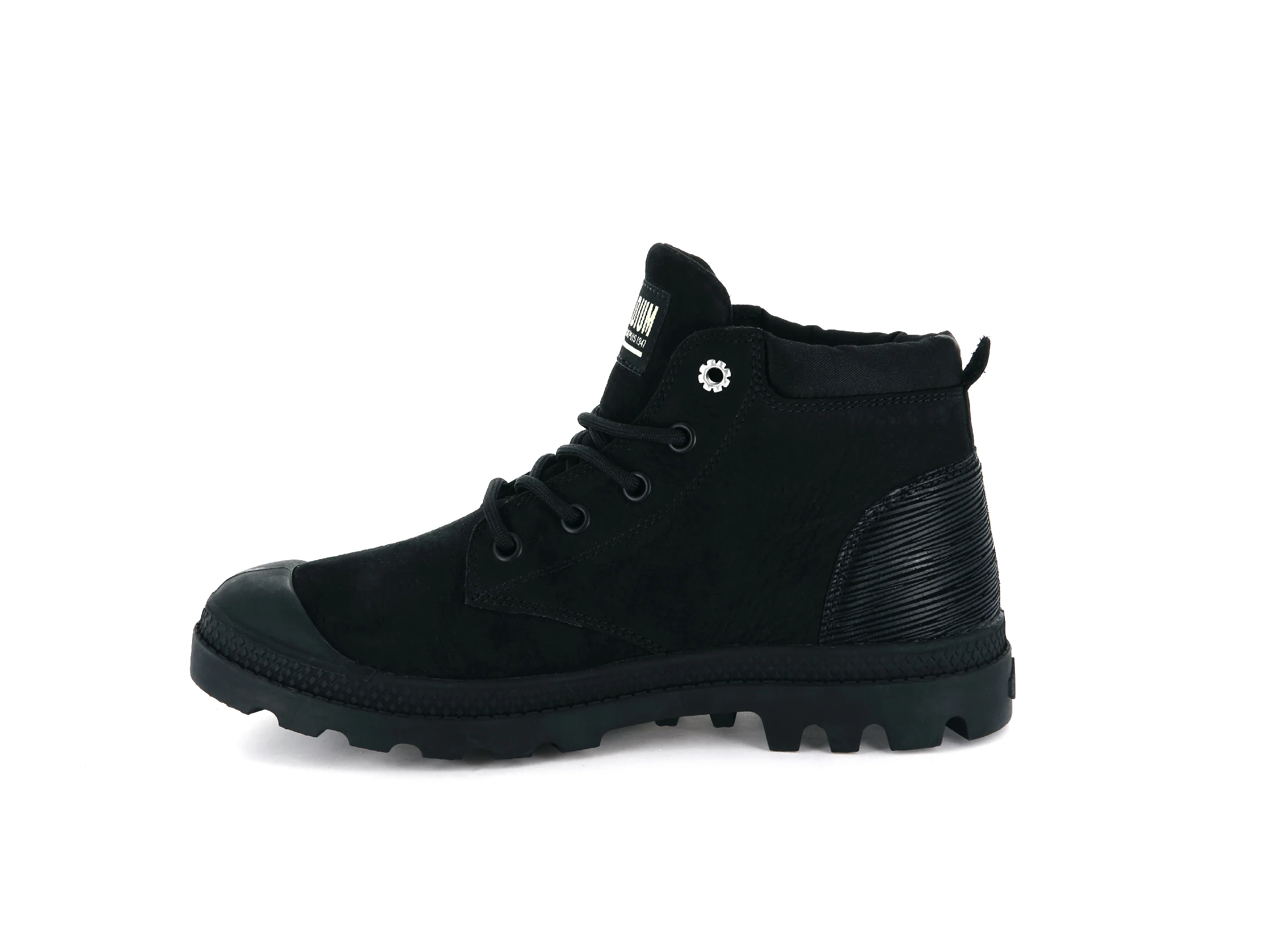95561-035-M | WOMENS PAMPA LO CUFF LEATHER | BLACK/GREEN SHEEN - Image 4